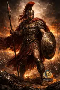 ares greek god war battlefield