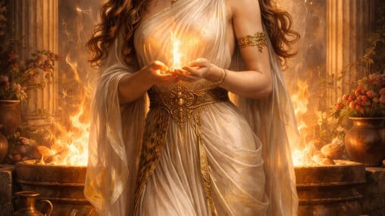 Εστία, θεά της εστίας και της οικογενειακής φωτιάς