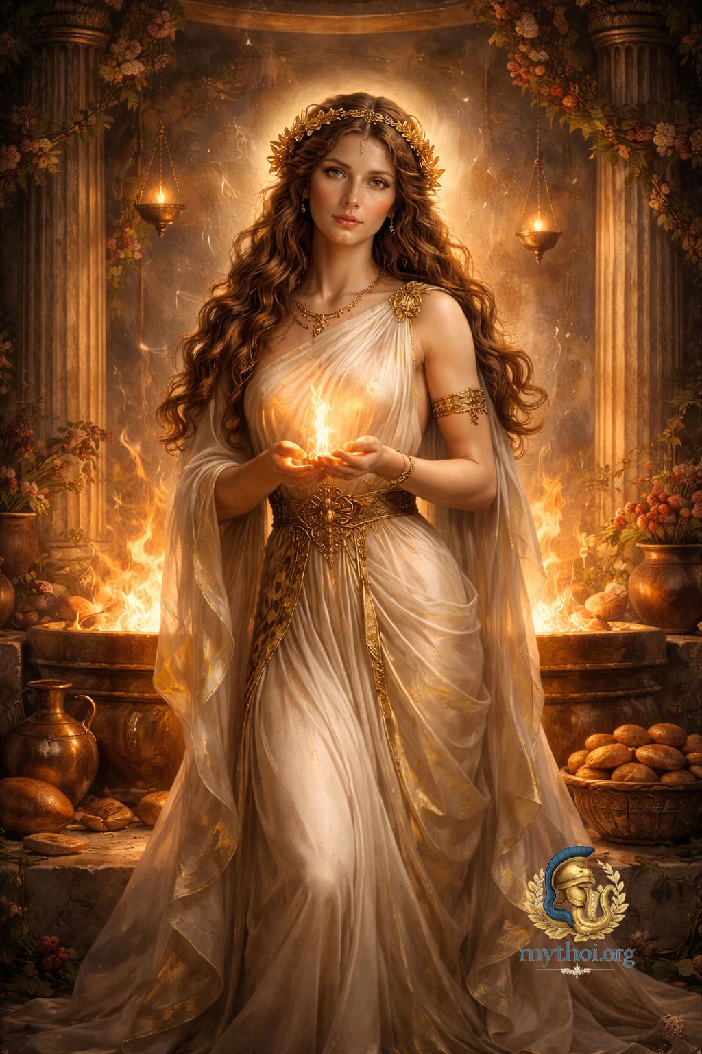 Εστία, θεά της εστίας και της οικογενειακής φωτιάς