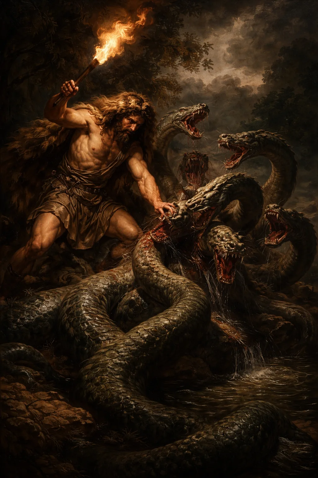 Hydra Greek mythology monster battle with Hercules not a Goddess