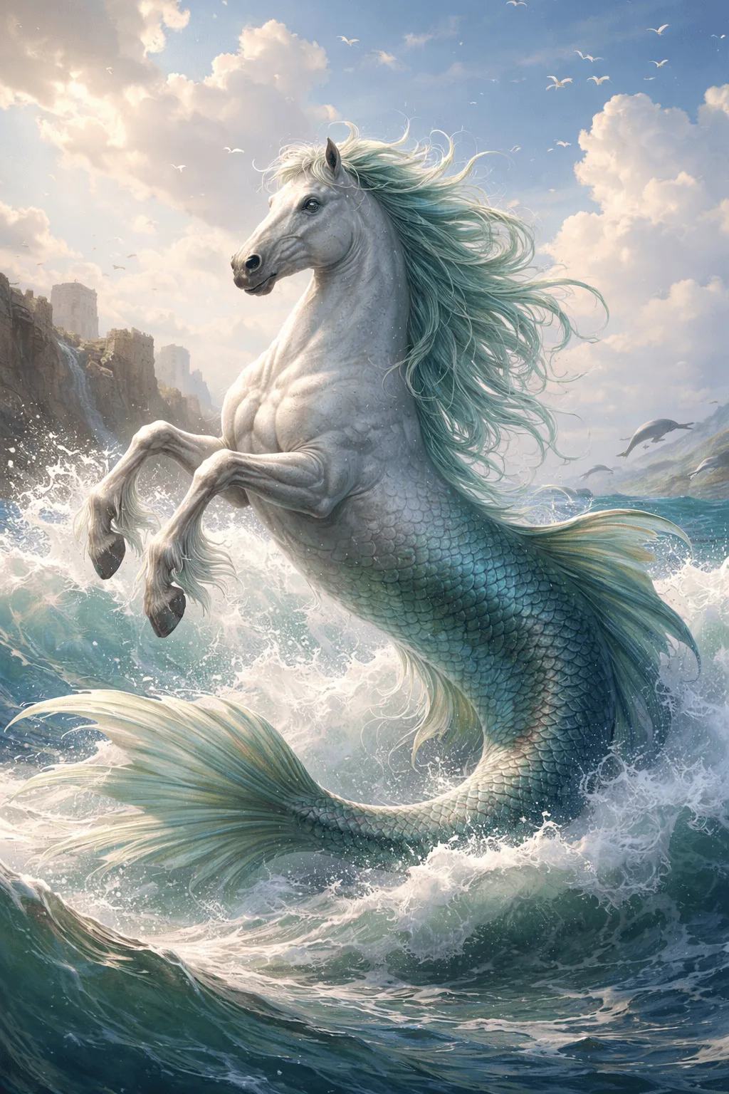 hippokampos – Marine Hybrid Creatures of Greek Mythology