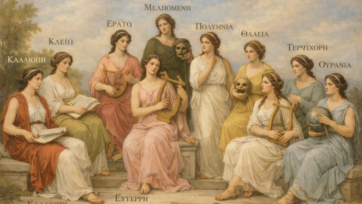 Οι εννέα Μούσες της αρχαίας ελληνικής μυθολογίας