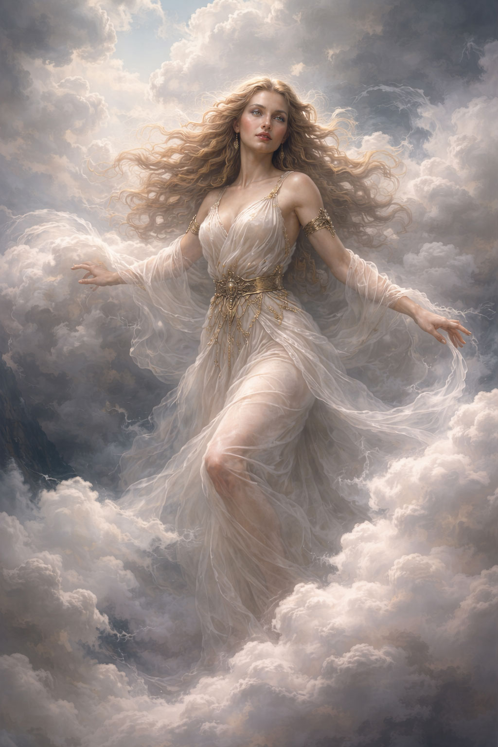 Η Νεφέλη, θεϊκή μορφή των σύννεφων, στην αρχαία ελληνική μυθολογία