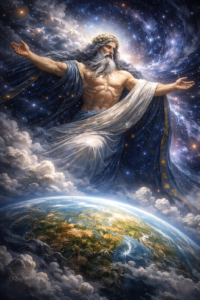 Heaven, a primitive god of heaven in Greek mythology, personification of the cosmic dome