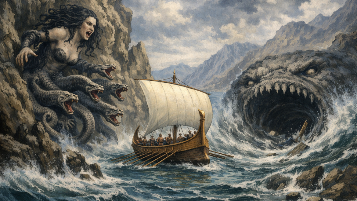 Η Σκύλλα και η Χάρυβδη στην Ελληνική Μυθολογία