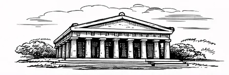 Temple of Apollo, Pithekoussai line drawing