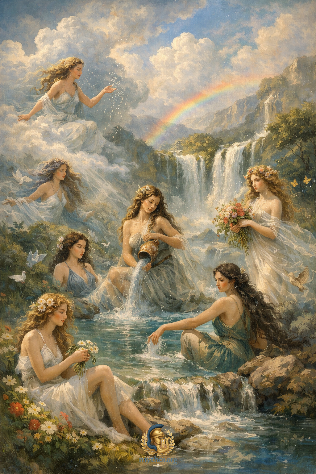 Ωκεανίδες νύμφες του γλυκού νερού στην ελληνική μυθολογία