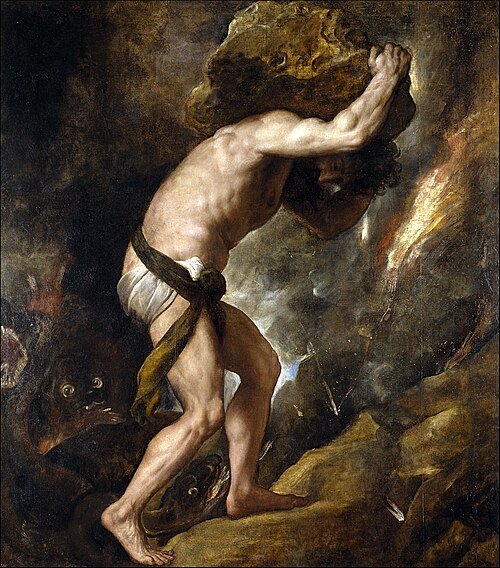 The Myth of Sisyphus 2 The myth of Sisyphus Sisyphus pushes the huge rock to the height of Hades