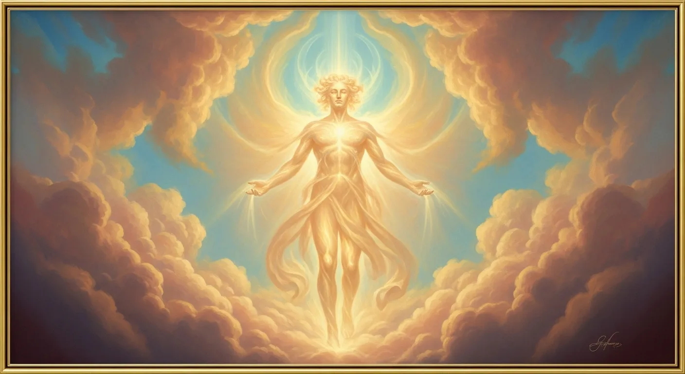 Αιθήρ ο αρχέγονος θεός του φωτεινού ουρανού στην ελληνική μυθολογία, συμβολισμός θεϊκού φωτός