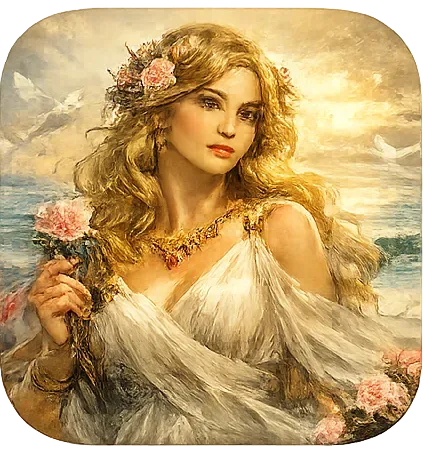 Aphrodite, goddess of love and beauty in Greek Mythology