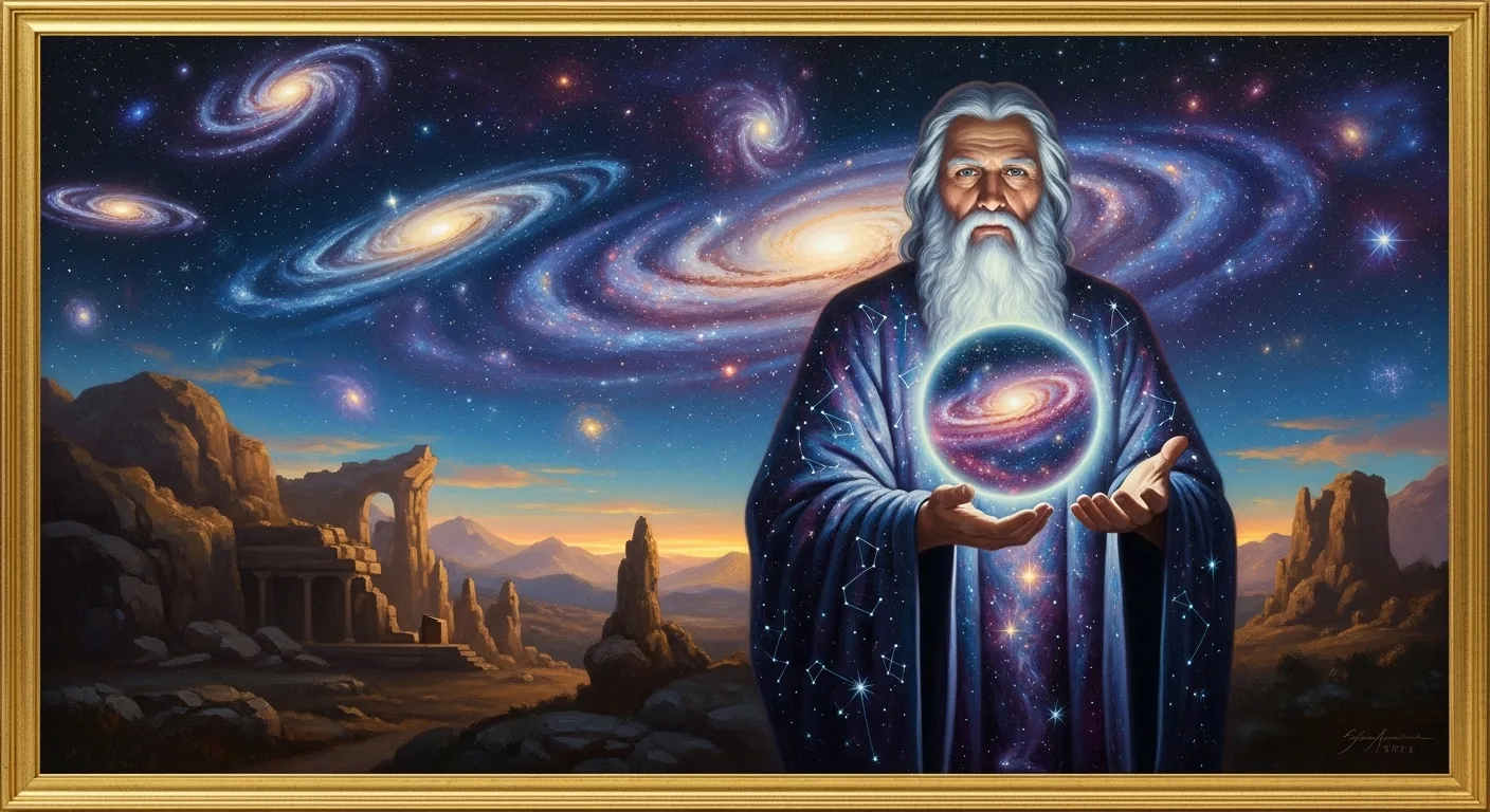 Coney, titan god of intellect and heavens in Greek mythology