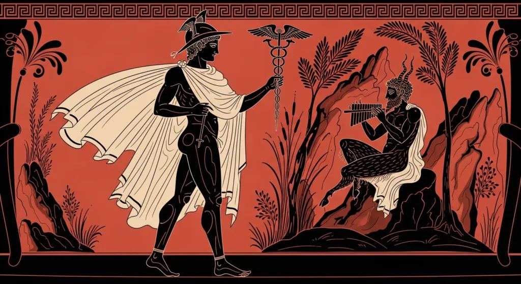 Ερμής, θεός των αγγελιών, του εμπορίου και των ταξιδιών στην ελληνική μυθολογία,