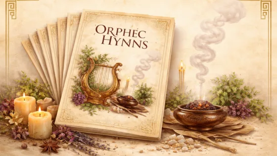 Orphic Hymns free pdf in ancient Greek environment with deities and sacred light