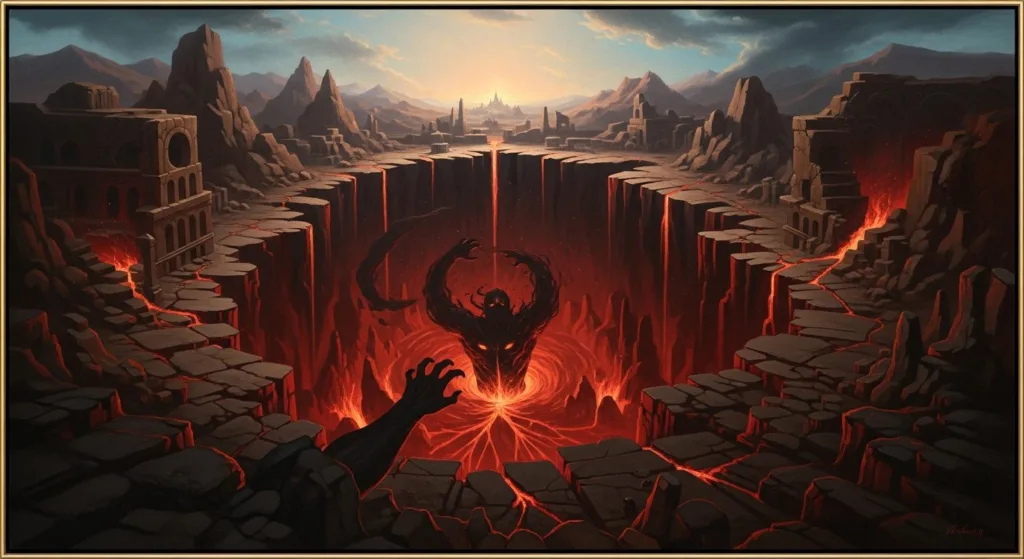 Tartarus the primitive abyss of Greek mythology, mythological depiction of the deepest world