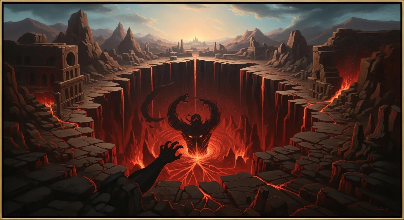 Τάρταρος η αρχέγονη άβυσσος της ελληνικής μυθολογίας, μυθολογική απεικόνιση του βαθύτερου κόσμου