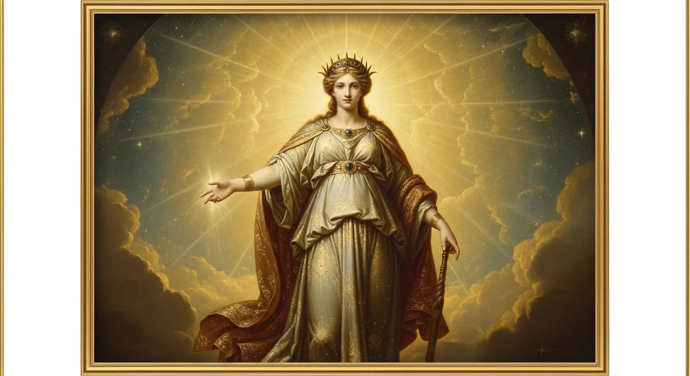 Divine, titanid goddess of divine glow and light in Greek mythology