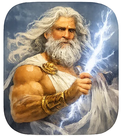 King of the gods and god of thunder