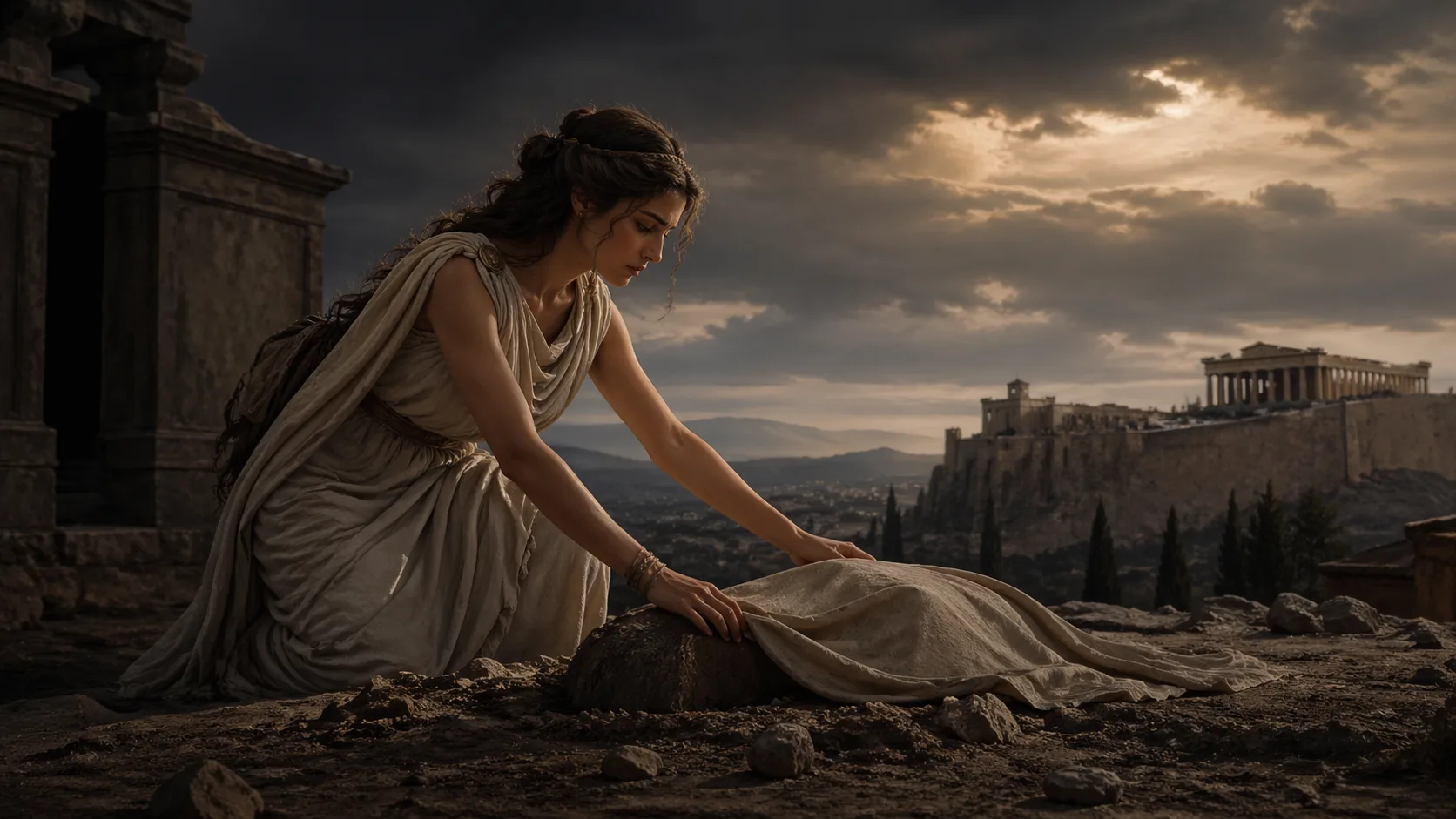 Αντιγόνη – Σκηνή από την ελληνική μυθολογία | Καλλιτεχνική απεικόνιση