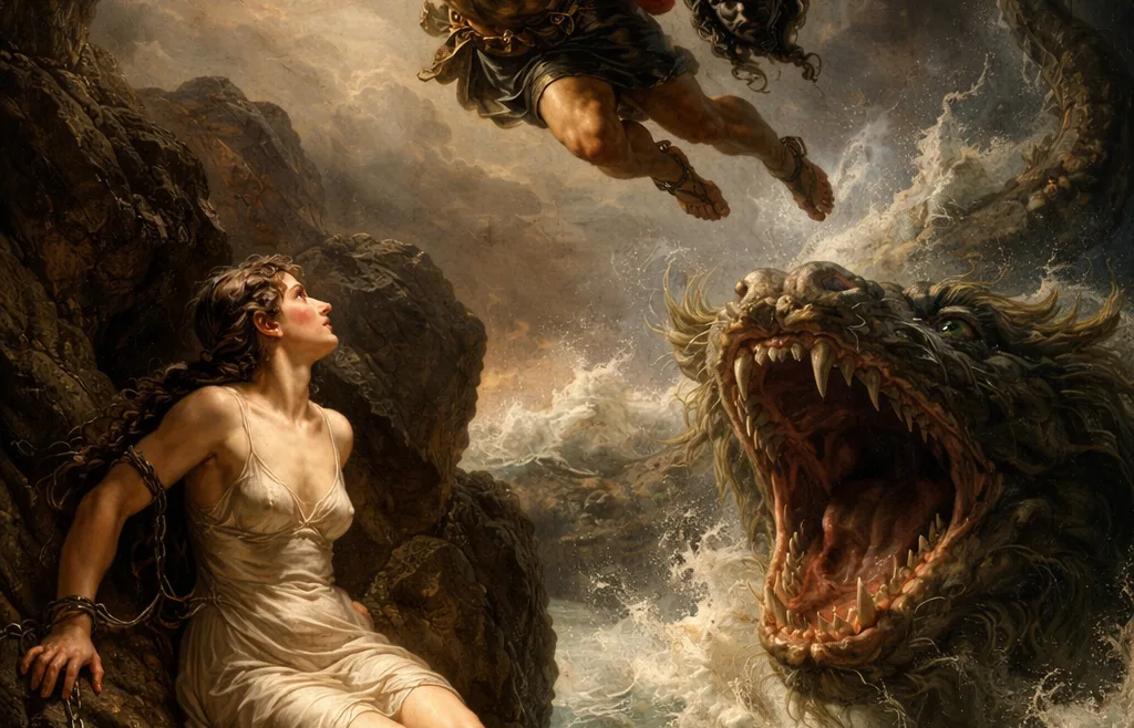 Perseus Saves Andromeda