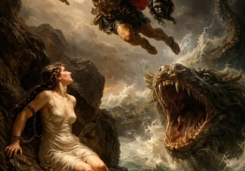 Perseus Saves Andromeda