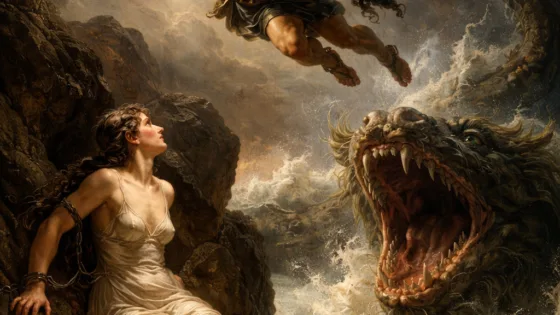 Περσέας σώζει την Ανδρομέδα