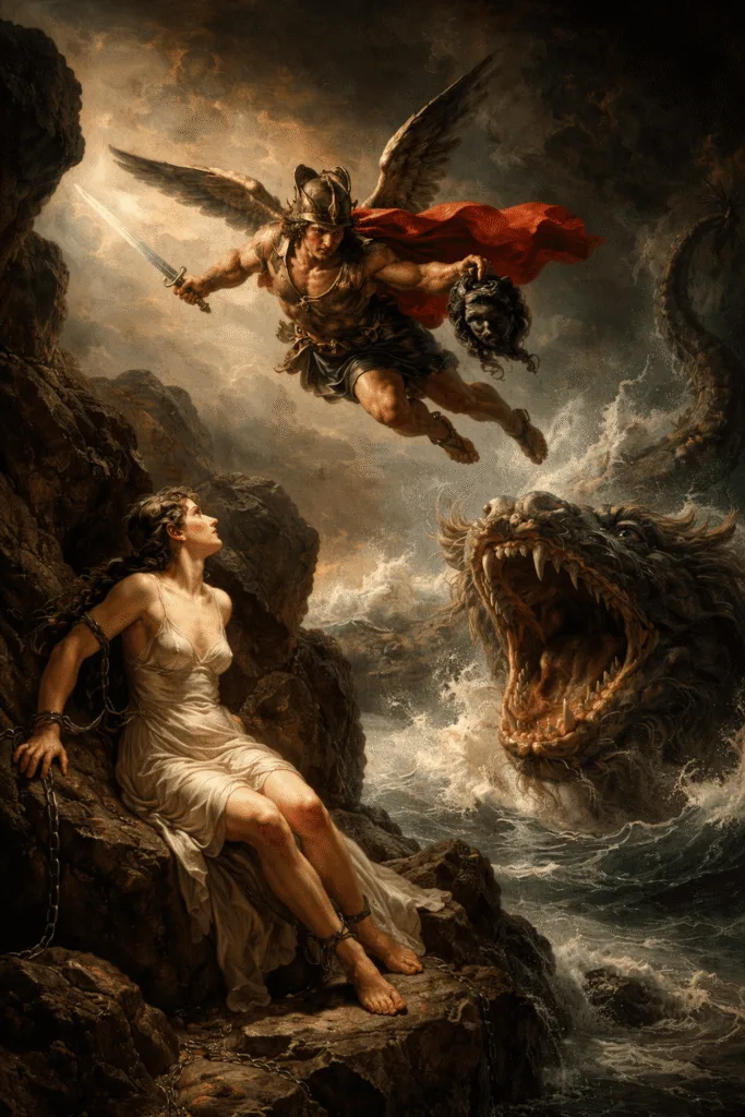 Perseus Saves Andromeda