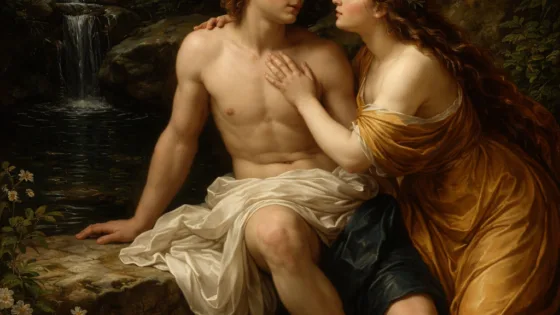 Σαλμακίς και Ερμαφρόδιτος στην πηγή