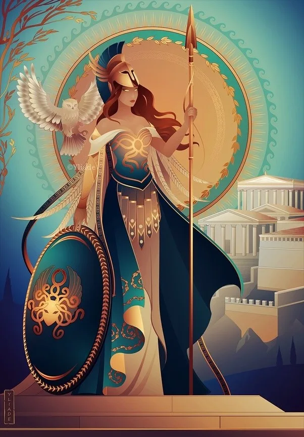 What are some surprising and less well-known elements about goddess Athena?